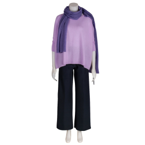 Pin1876 - by Botto Giuseppe - Cashmere Schal klein lila