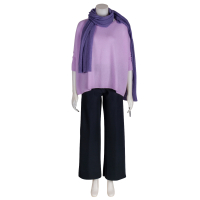 Pin1876 - by Botto Giuseppe - Cashmere Schal klein lila