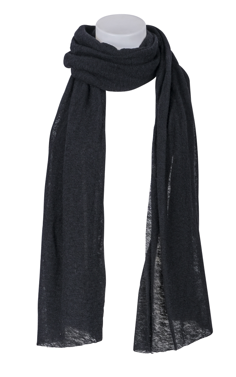 Pin1876 - by Botto Giuseppe - Cashmere Schal klein schwarz