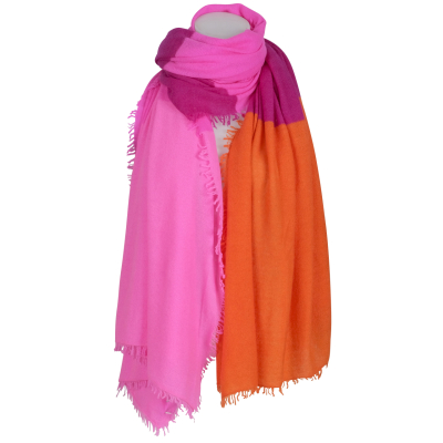 TheHolyGoat Cashmere Schal - pink orange