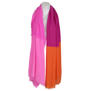 TheHolyGoat Cashmere Schal - pink orange