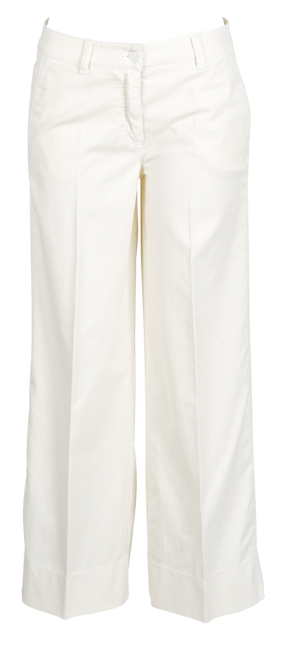 CAMBIO - Marlenehose - Ally - Samt/Velour - OffWhite