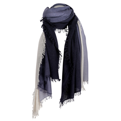 TheHolyGoat Schal - Cashmere blau ecru