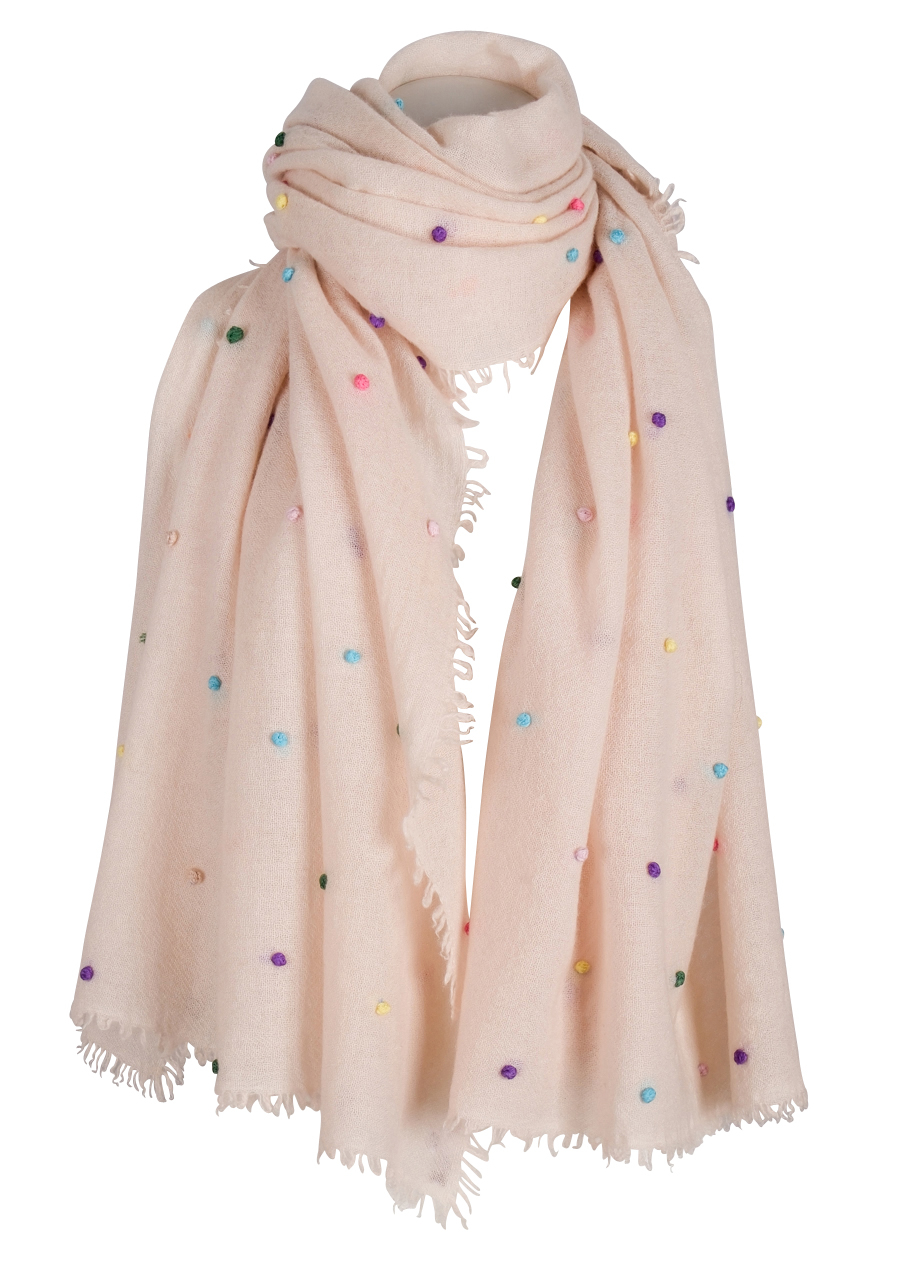 TheHolyGoat Cashmere Schal - Sparkle beige