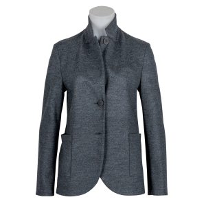 Harris Wharf London - Blazer - Jersey - Merino - Grau - Melange