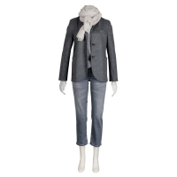 Harris Wharf London - Blazer - Jersey - Merino - Grau - Melange