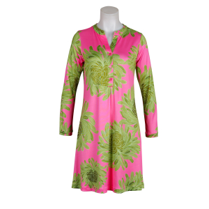 stegmann - Kleid - Caroline - floral - Grün - Pink