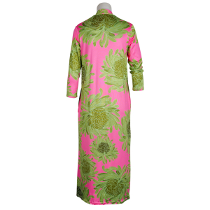 stegmann - Kleid - lang - Happy - floral - Grün - Pink