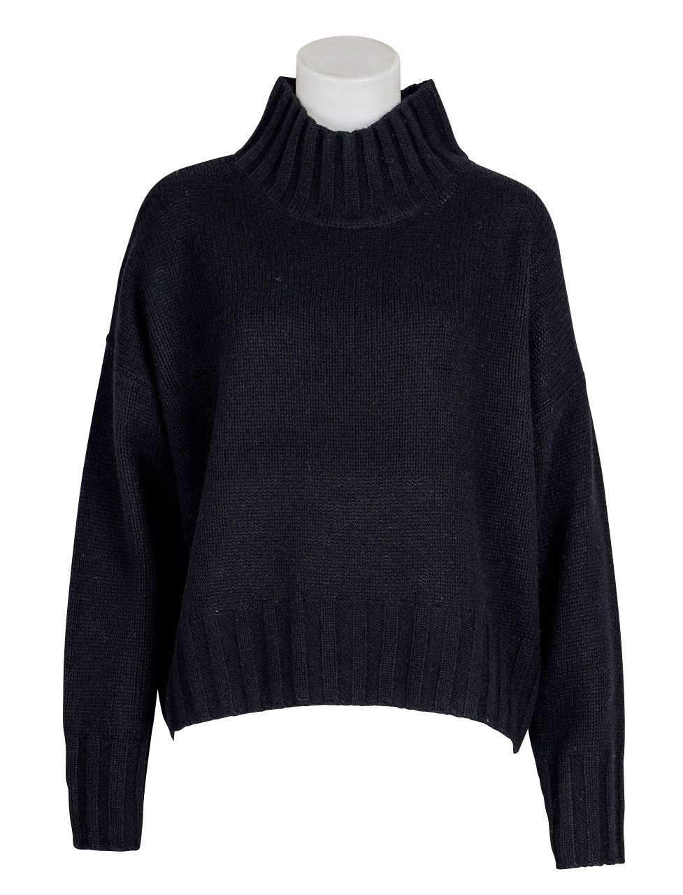 FFC - Stehkragen - Pullover - Wolle - Cashmere - Schwarz