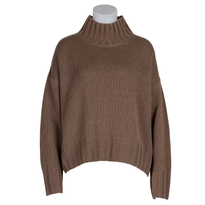 FFC - Stehkragen - Pullover - Wolle - Cashmere - cognac