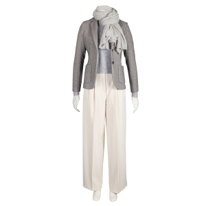 FFC - Pullover - Wolle - Cashmere - grau - melange