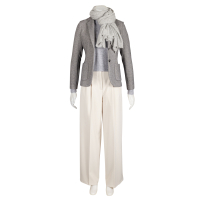 FFC - Pullover - Wolle - Cashmere - grau - melange