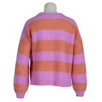 des petits hauts - Pullover - Banelle - gestreift - Pink - Orange