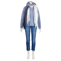 Lu Ren - Pullover - Jeansblau - Melange