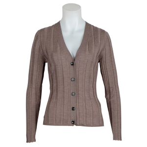 Allude - Cardigan - Taupe - Melange