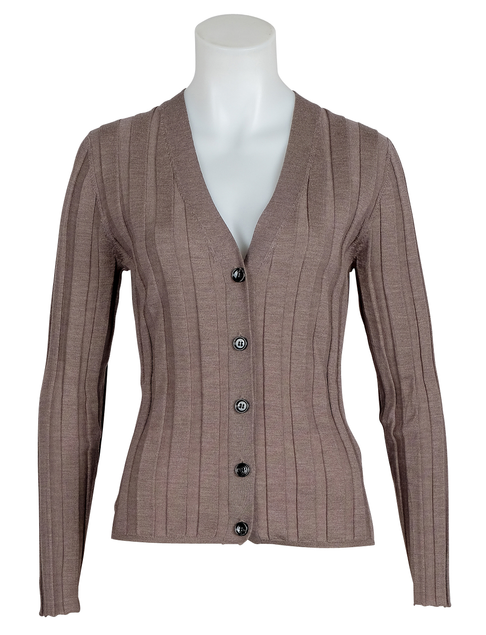 Allude - Cardigan - Taupe - Melange