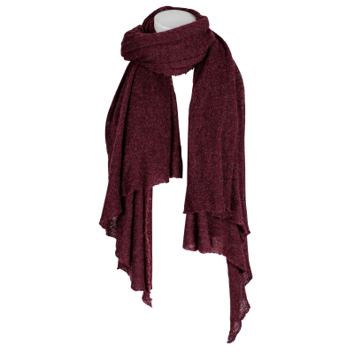 Pin1876 - by Botto Giuseppe - Cashmere Schal  - Bordeaux Rot groß