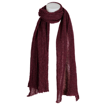 Pin1876 - by Botto Giuseppe - Cashmere Schal  - Bordeaux Rot klein