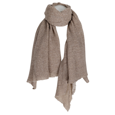 Pin1876 - by Botto Giuseppe - Cashmere Schal  - Taupe Schlamm