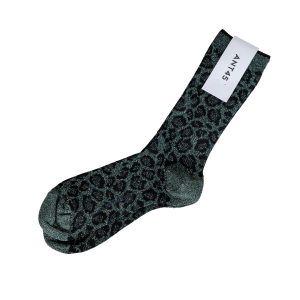 ANT45 - Socken - Atene - Olive - Schwarz - Lurex  Leo