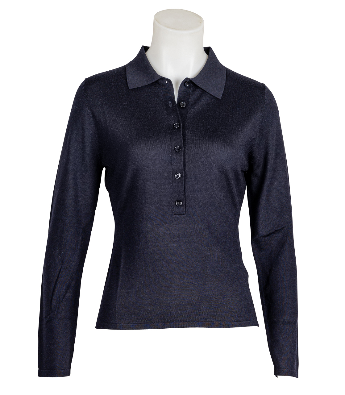 Allude - Strick - Polo - Dunkelblau