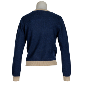 Jumper 1 2 3 4 - Pullover - Dunkelblau - Beige