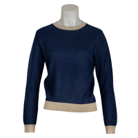 Jumper 1 2 3 4 - Pullover - Dunkelblau - Beige