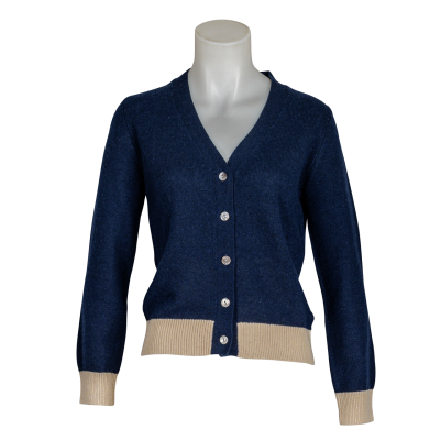 Jumper 1 2 3 4 - Cardigan - Dunkelblau - Beige