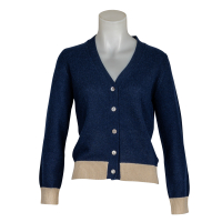 Jumper 1 2 3 4 - Cardigan - Dunkelblau - Beige