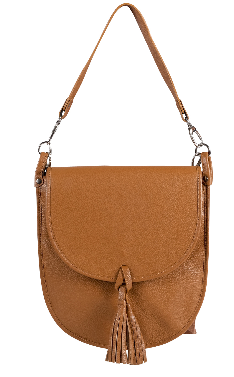 J.Dhein Collection - LederSchultertasche - Cognac